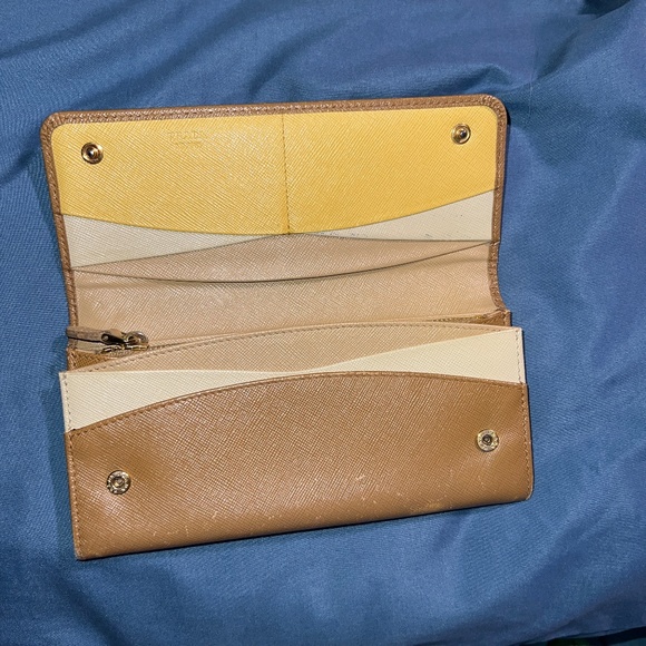 Prada Saffiano Leather Wallet in Brown - Picture 2 of 11